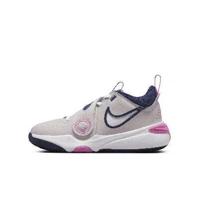Nike Team Hustle D 11 Big Kids' Basketball Shoes In Purple
