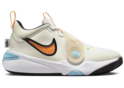 Pre-owned Nike Team Hustle D 11 Chbl Sneakers In Sail/white/barely Volt In Multi