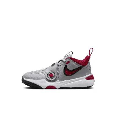 Nike Team Hustle D 11 Little Kids' Shoes In Grey