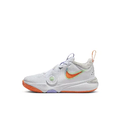 Nike Babies' Team Hustle D 11 Little Kids' Shoes In White