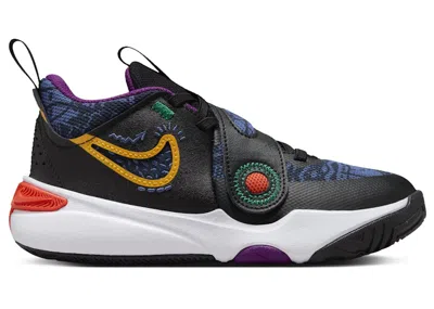 Pre-owned Nike Team Hustle D 11 Se University Gold Sneakers In Black/mystic Navy Blue/cosmic Clay In Multi