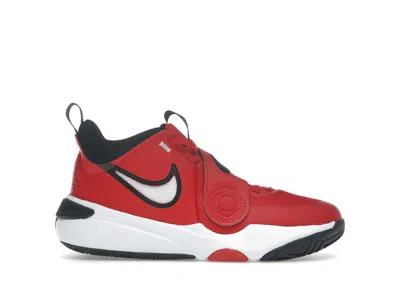 Pre-owned Nike Team Hustle D 11 Sneakers In University Red/white/black In Multi