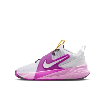 Nike Babies' Team Hustle D 12 Big Kids' Basketball Shoes In Pink