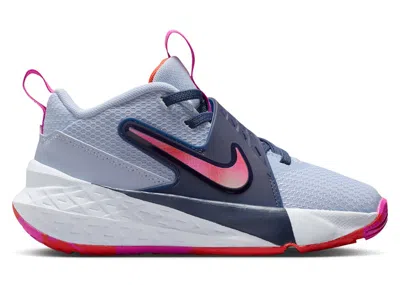 Pre-owned Nike Team Hustle D 12 Fire Pink Sneakers In Ghost/midnight Navy Blue/picante Red