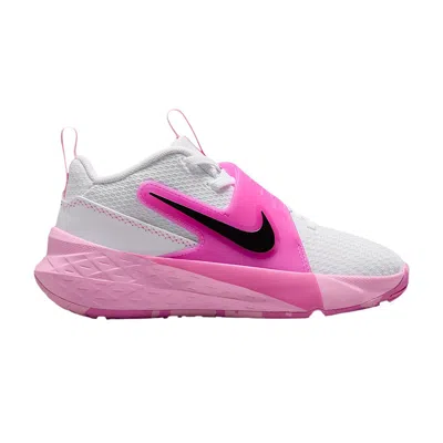Pre-owned Nike Team Hustle D 12 Ps 'white Pink Rise' | Kid's Size 1