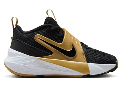 Pre-owned Nike Team Hustle D 12 Sneakers In Black/metallic Gold/white