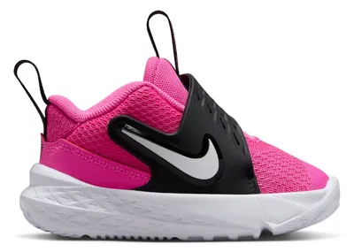 Pre-owned Nike Team Hustle D 12 Sneakers In Laser Fuchsia/black/white