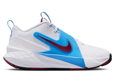Pre-owned Nike Team Hustle D 12 Team Red Sneakers In White/university Blue/black In Multi