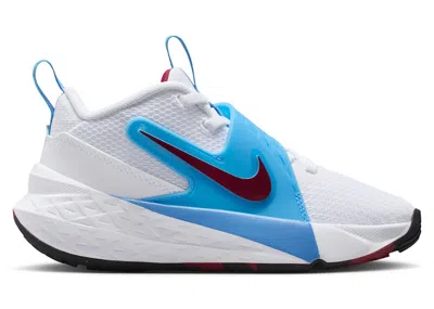 Pre-owned Nike Team Hustle D 12 Team Red Sneakers In White/university Blue/black In Multi