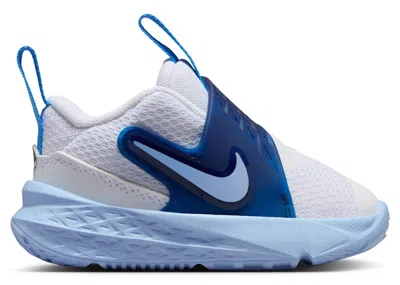 Pre-owned Nike Team Hustle D 12 University Blue Sneakers In White/psychic Blue/midnight Navy