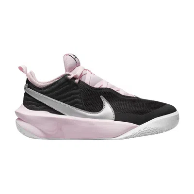 Pre-owned Nike Team Hustle D10 Gs 'black Pink Foam' | Kid's Size 7