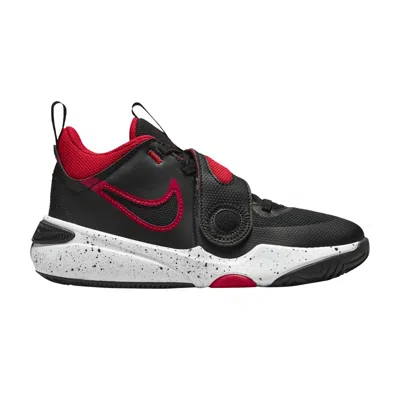 Pre-owned Nike Team Hustle D11 Gs 'bred' | Black | Kid's Size 6