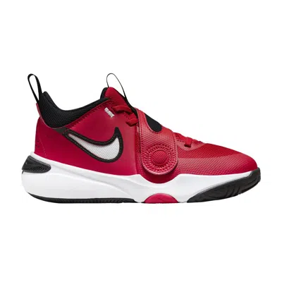 Pre-owned Nike Team Hustle D11 Gs 'university Red' | Kid's Size 7