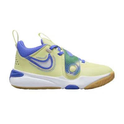 Pre-owned Nike Team Hustle D11 Se Ps 'luminous Green Ultramarine' | Kid's Size 11