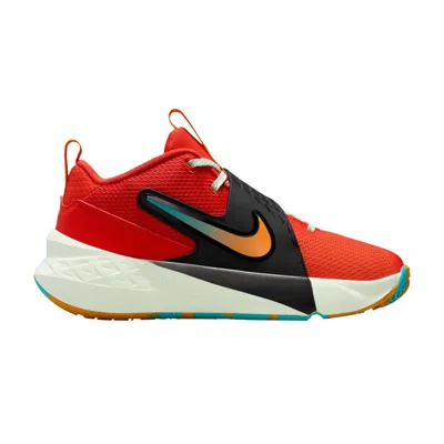 Pre-owned Nike Team Hustle D12 Gs 'picante Red' | Kid's Size 5.5
