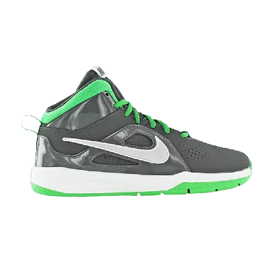Pre-owned Nike Team Hustle D6 Gs 'grey Light Green Spark'