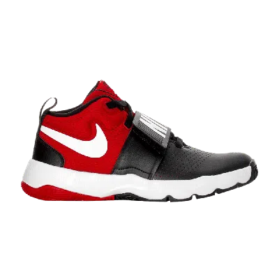Pre-owned Nike Team Hustle D8 Gs 'black University Red'