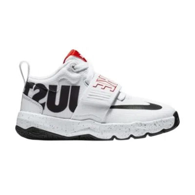 Pre-owned Nike Team Hustle D8 Ps 'just Do It' | White | Kid's Size 2