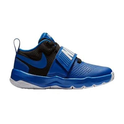 Pre-owned Nike Team Hustle D8 Ps 'royal Black' | Blue | Kid's Size 13.5