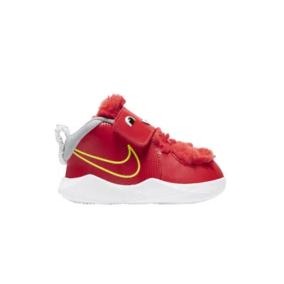 Pre-owned Nike Team Hustle D9 Lil Td 'fast N Furry - Chile Red' | Infant Size 6