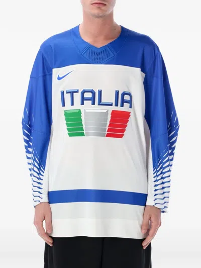 Nike Acg Replica Italy Hockey Long Sleeve T-shirt In Blue