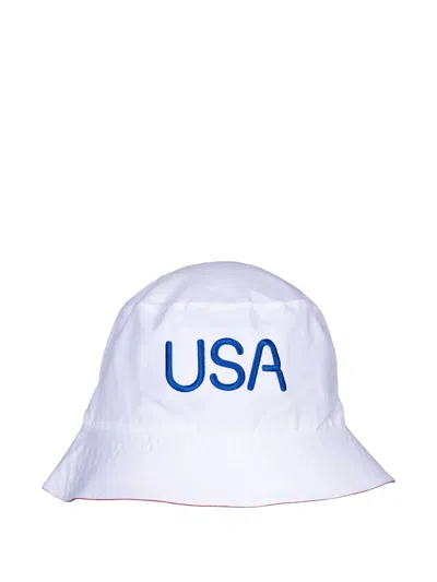 Nike Team Usa Reversible Bucket Hat In White