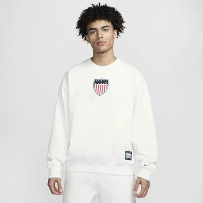 Nike Men's White Team Usa Solo Swoosh 1924 Pack Pullover Sweatshirt