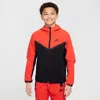 Nike Boys   Nsw Tech Woven Full-zip Jacket Pd In Black