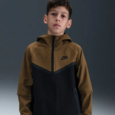 Nike Tech Big Kids' (boys') Woven Jacket In Brown