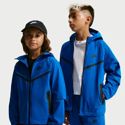 Nike Tech Big Kids' (boys') Woven Jacket In Blue