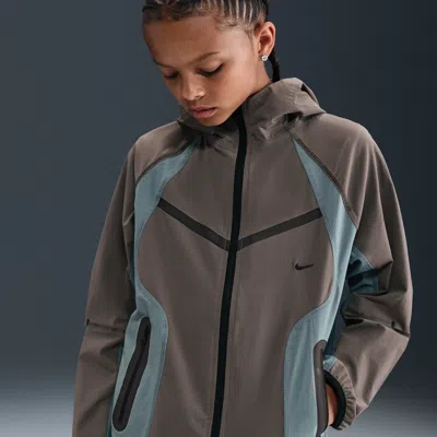 Nike Tech Big Kids' (boys') Woven Jacket In Brown