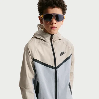 Nike Tech Big Kids' (boys') Woven Jacket In Gray