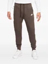 Nike Tech "brown" Fleece Track Pants In Brown