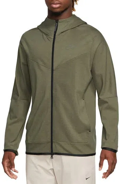 Nike Tech Essentials Hooded Jacket In Medium Olive/medium Olive