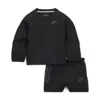 Nike Tech Fleece Baby (12-24m) 2-piece Shorts Set In Black