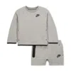 Nike Tech Fleece Baby (12-24m) 2-piece Shorts Set In Gray