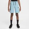 Nike Tech Fleece Big Kids' (boys') Shorts In Blue