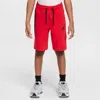 Nike Tech Fleece Big Kids' (boys') Shorts In Red