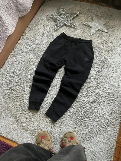 Pre-owned Nike Tech Fleece Black Sweatpants Drill Streetwear Pants