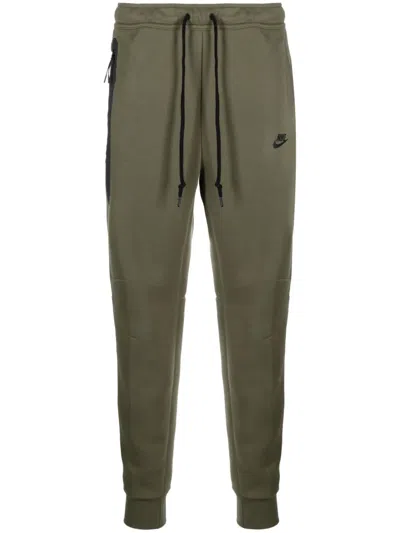 Nike Tech Fleece Drawstring Track Pants In Green