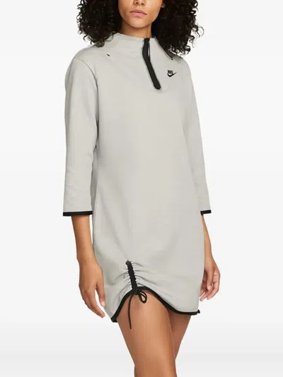 Nike Tech Fleece Essential Dress In Gray