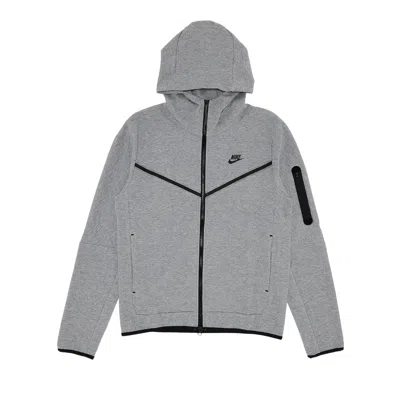 Pre-owned Nike Tech Fleece Full Zip Hoodie 'heather Grey'