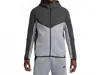 Nike Sportswear Tech Fleece Windrunner Full Zip Hoodie In Gray