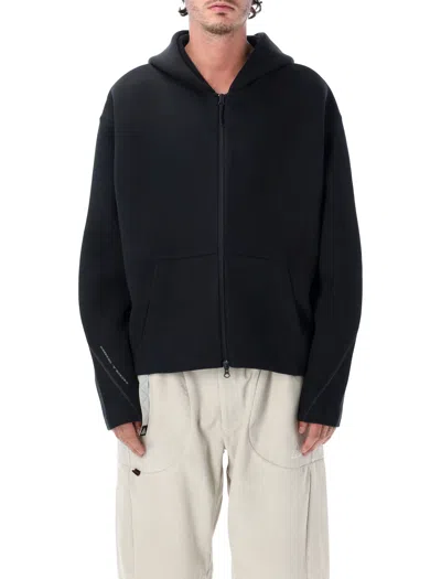 Nike Tech Fleece Full-zip Oversized Hoodie With Adjustable Hem In Black