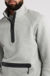 Nike Tech Fleece Half Zip Pullover In Gray