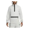 Nike Men's Sportswear Relaxed-fit 1/2-zip Tech Fleece Sweatshirt In White