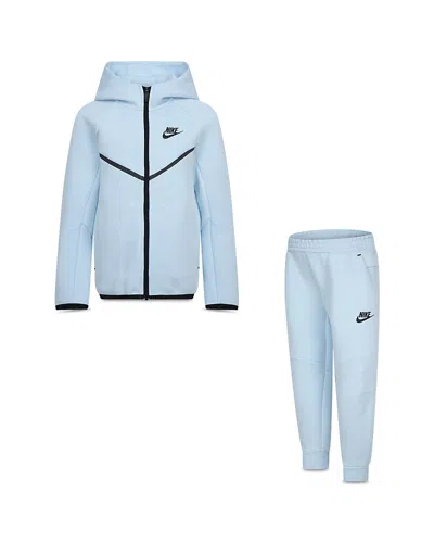 NIKE TECH FLEECE HOODED FULL ZIP SET - LITTLE KID