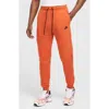 Nike Tech Fleece Joggers In Orange
