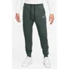 Nike Men's Tech Reflective Details Fleece Jogger Pants In Vintage Green/bemis Silver
