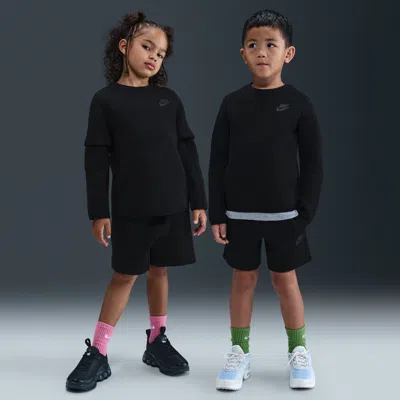 Nike Tech Fleece Little Kids' 2-piece Shorts Set In Black
